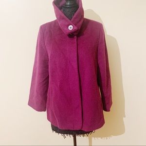 Hilary Radley • Long Hair Wool Mohair Swing Coat